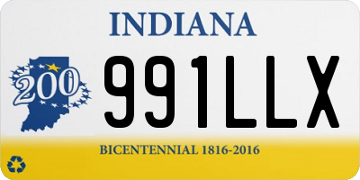 IN license plate 991LLX