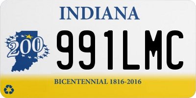 IN license plate 991LMC