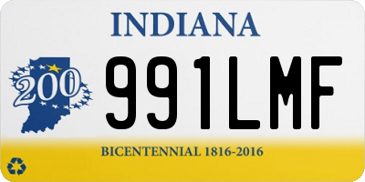 IN license plate 991LMF