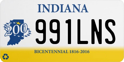 IN license plate 991LNS