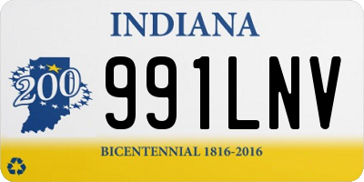 IN license plate 991LNV