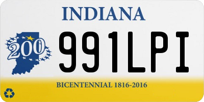 IN license plate 991LPI