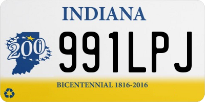 IN license plate 991LPJ