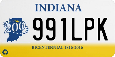 IN license plate 991LPK