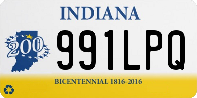IN license plate 991LPQ