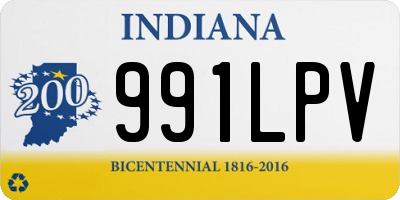 IN license plate 991LPV