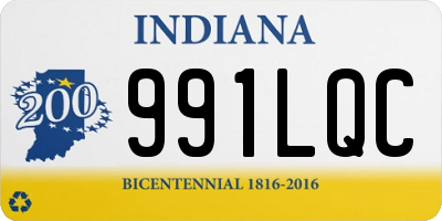 IN license plate 991LQC