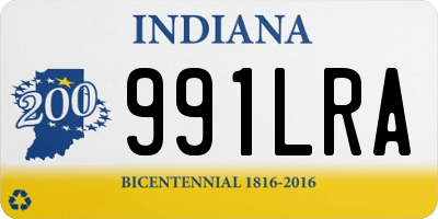 IN license plate 991LRA