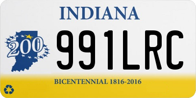 IN license plate 991LRC