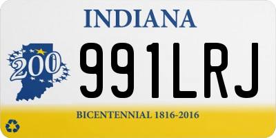 IN license plate 991LRJ