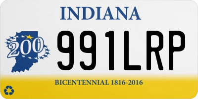 IN license plate 991LRP