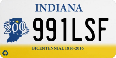 IN license plate 991LSF