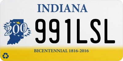 IN license plate 991LSL