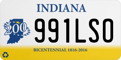 IN license plate 991LSO