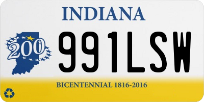 IN license plate 991LSW