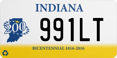 IN license plate 991LT