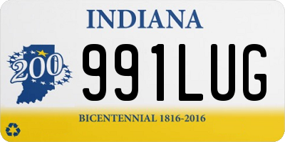 IN license plate 991LUG