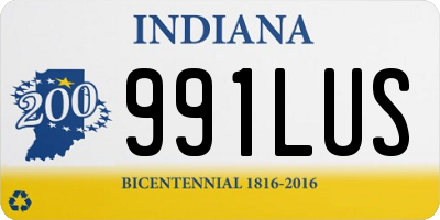 IN license plate 991LUS