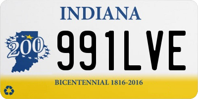 IN license plate 991LVE