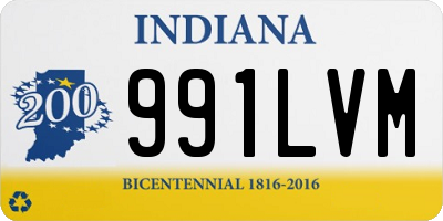 IN license plate 991LVM