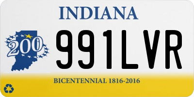 IN license plate 991LVR