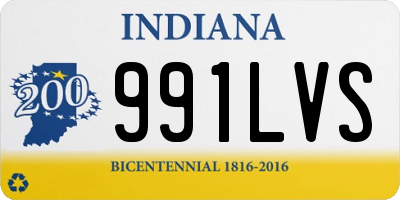 IN license plate 991LVS