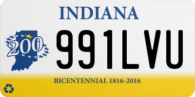 IN license plate 991LVU