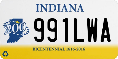 IN license plate 991LWA