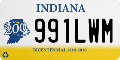 IN license plate 991LWM