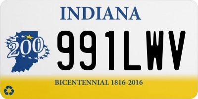 IN license plate 991LWV