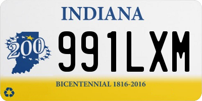 IN license plate 991LXM