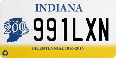 IN license plate 991LXN