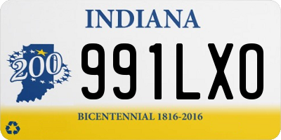 IN license plate 991LXO