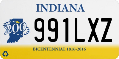 IN license plate 991LXZ