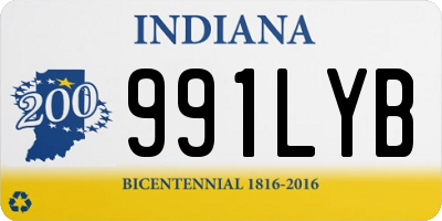 IN license plate 991LYB