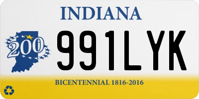 IN license plate 991LYK