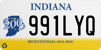IN license plate 991LYQ