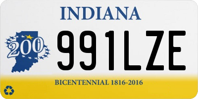 IN license plate 991LZE