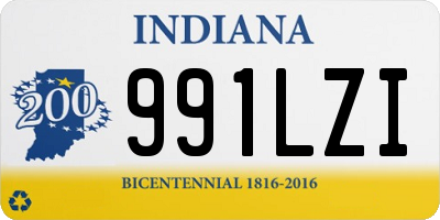 IN license plate 991LZI