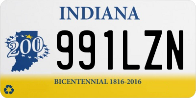 IN license plate 991LZN