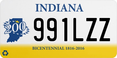 IN license plate 991LZZ