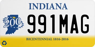 IN license plate 991MAG