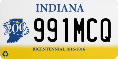 IN license plate 991MCQ