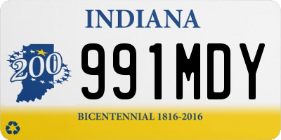 IN license plate 991MDY