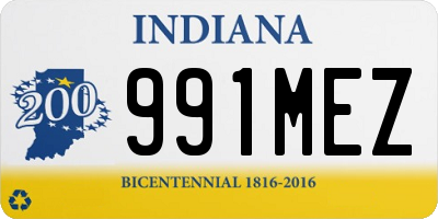 IN license plate 991MEZ