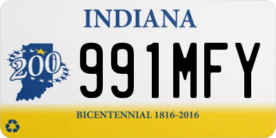 IN license plate 991MFY