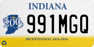 IN license plate 991MGQ