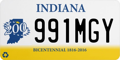 IN license plate 991MGY