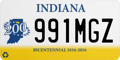 IN license plate 991MGZ