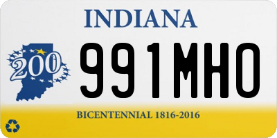 IN license plate 991MHO